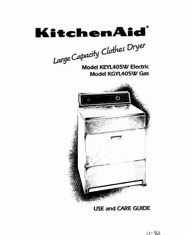 KitchenAid Clothes Dryer KGYL405W-page_pdf